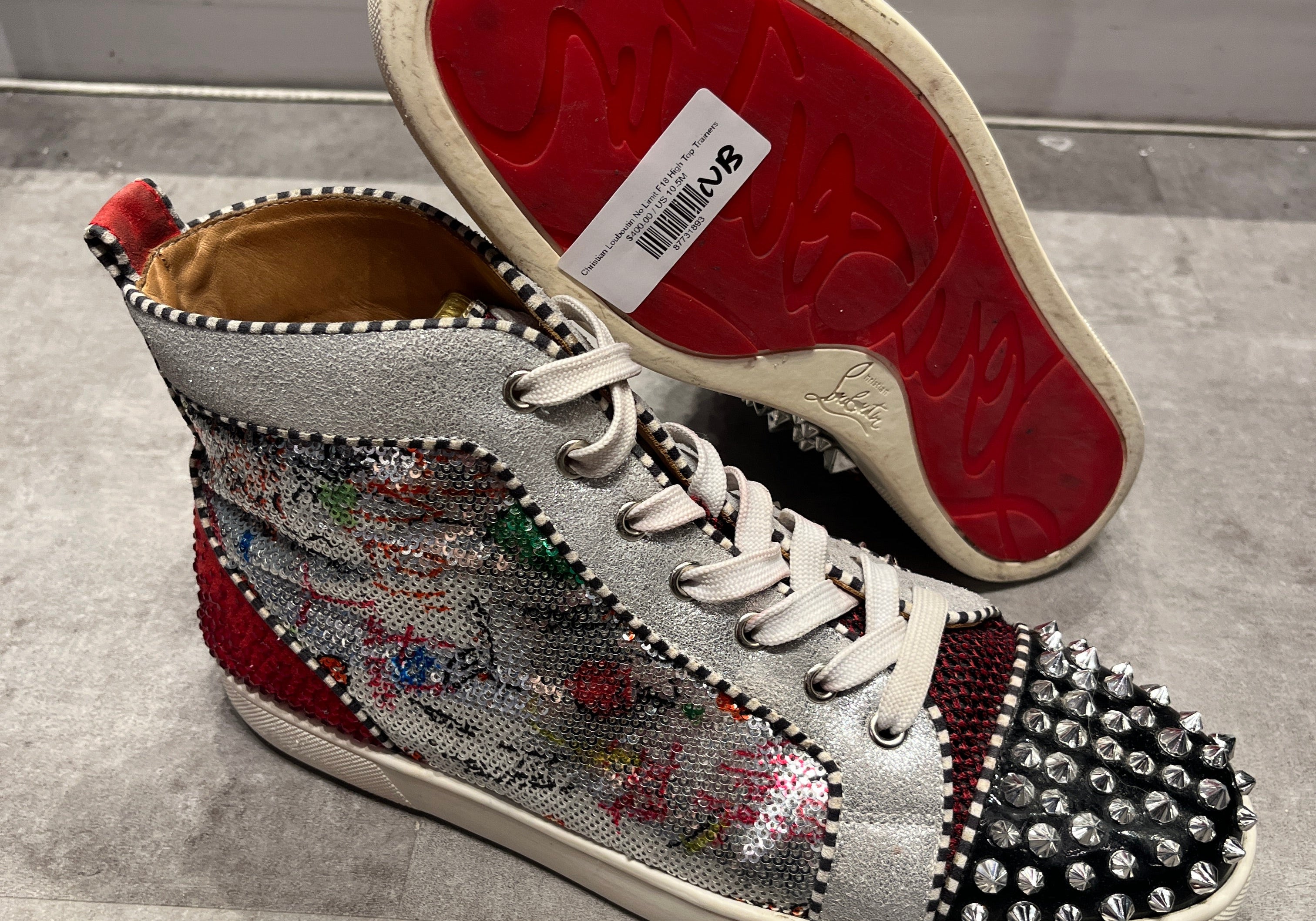 Christian Louboutin No Limit F18 High Top Trainers