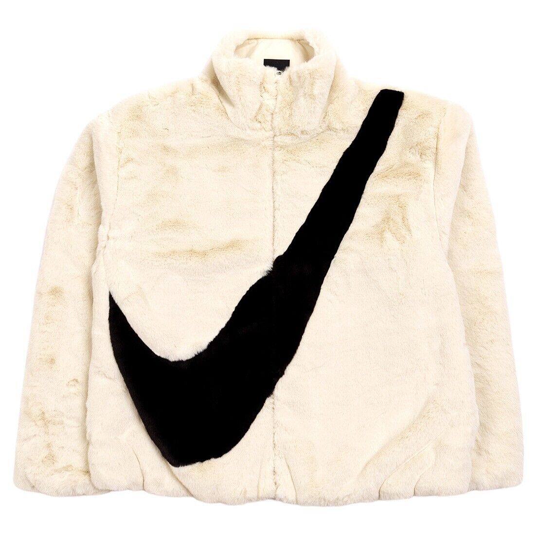 Nike Sportswear Faux Fur Jacket Fossil White