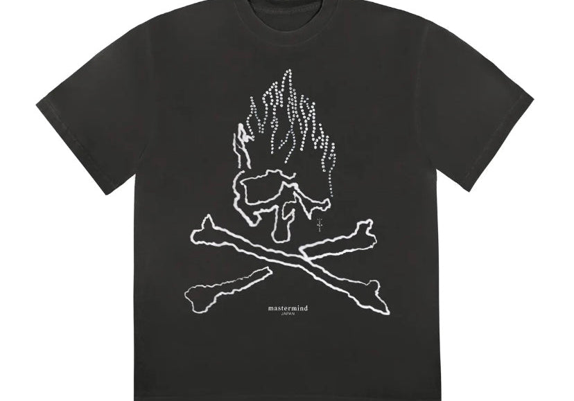 Travis Scott Cactus Jack For Mastermind Skull T-Shirt Black