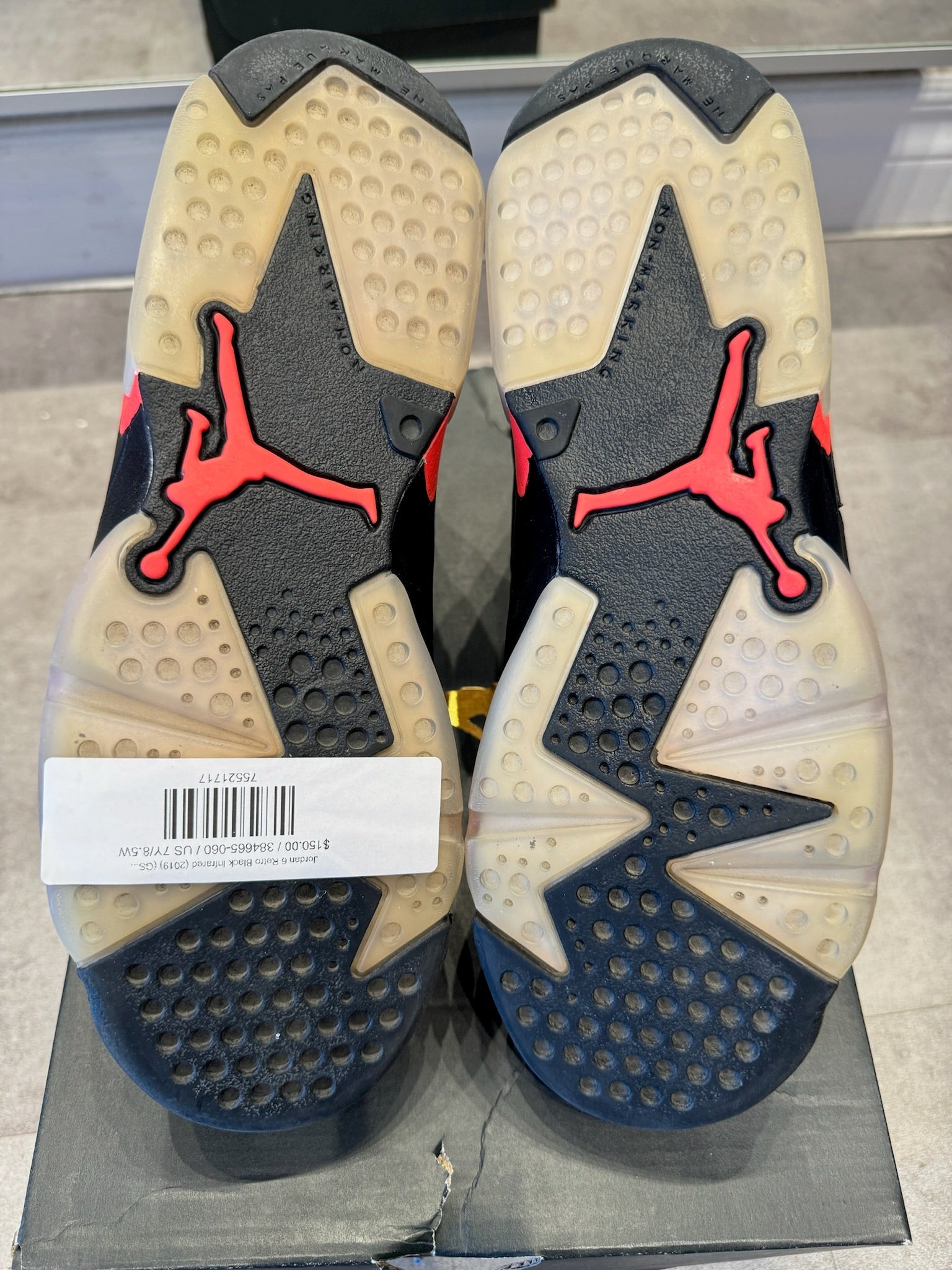Jordan 6 Retro Black Infrared 2019 GS Preowned Utopia Shop