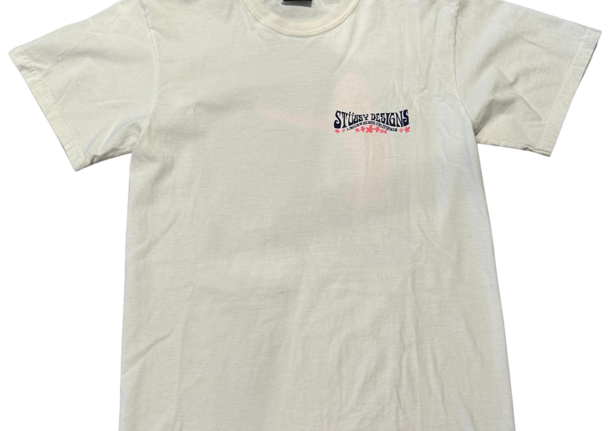 Stussy Designs Laguna Beach California Tee White