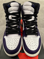 Air Jordan 1 Retro High Court Purple White (Preowned Size 9 9/10)