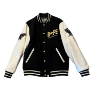 Bape x OVO Varsity Jacket Black (Lightly Preowned)