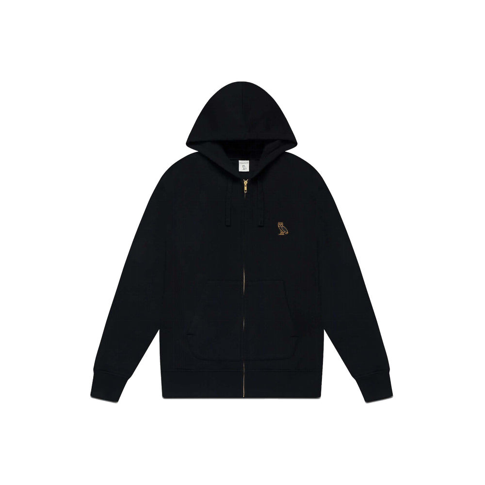 Ovo Full-Zip Thermal Hoodie Black