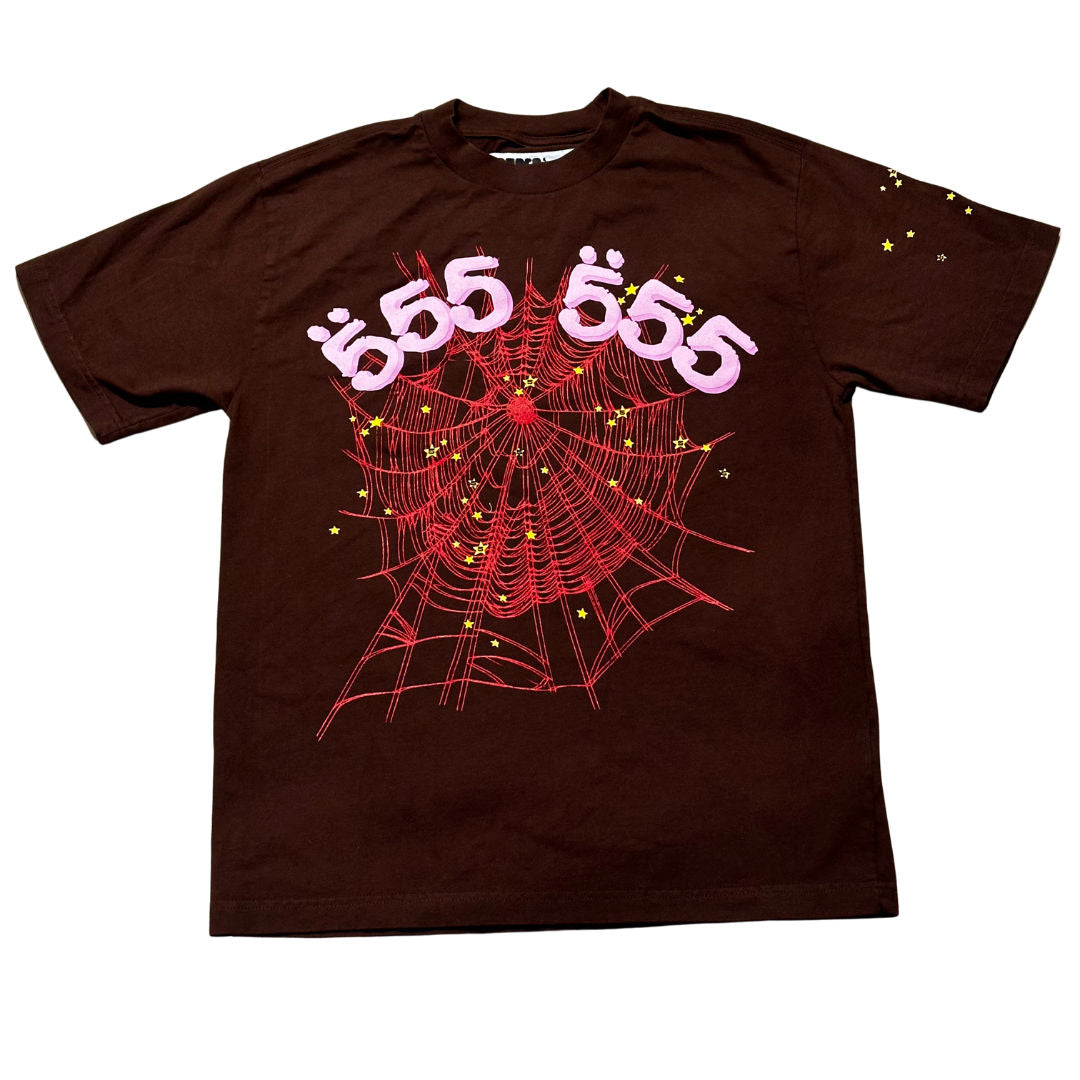 Sp5der ComplexCon Exclusive Angel Number Brown Tee, brand new, size XS – photo 1 of 2
