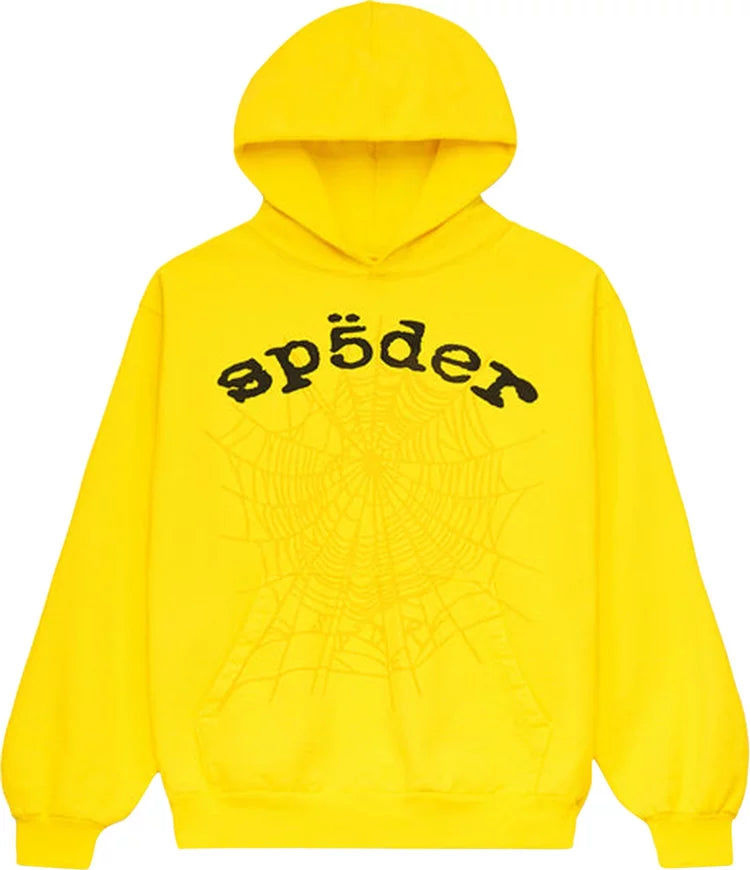 Sp5der Legacy Hoodie Yellow, brand new, size L