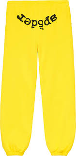 Sp5der Legacy Sweatpants Yellow, brand new, size L