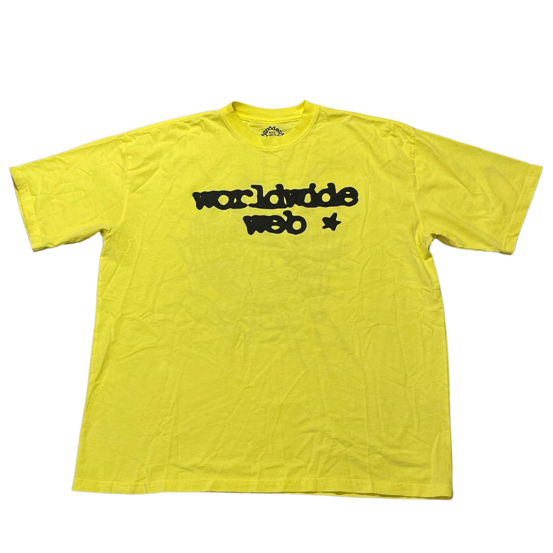 Sp5der Worldwide Web Tee Gold, brand new, size XL – photo 1 of 2