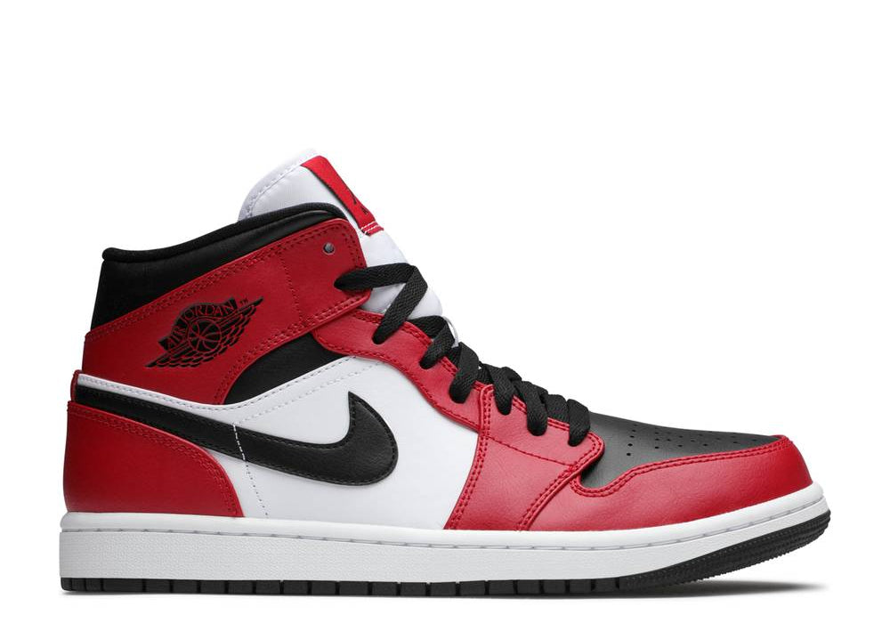 Jordan 1 Mid Chicago Black Toe