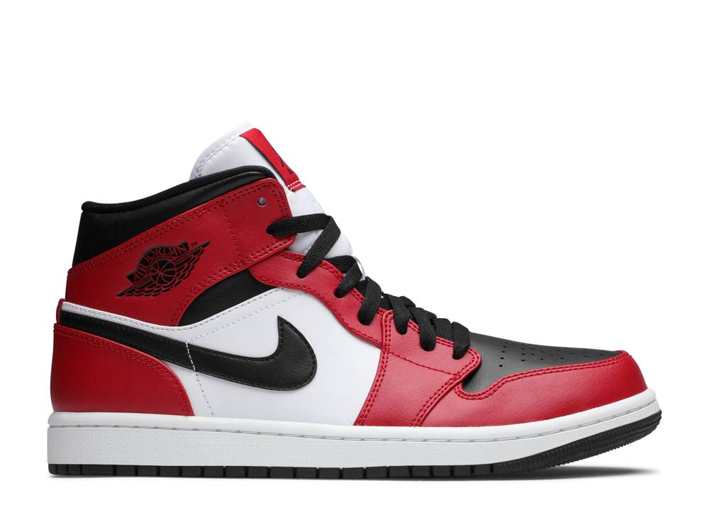 Jordan 1 Mid Chicago Black Toe