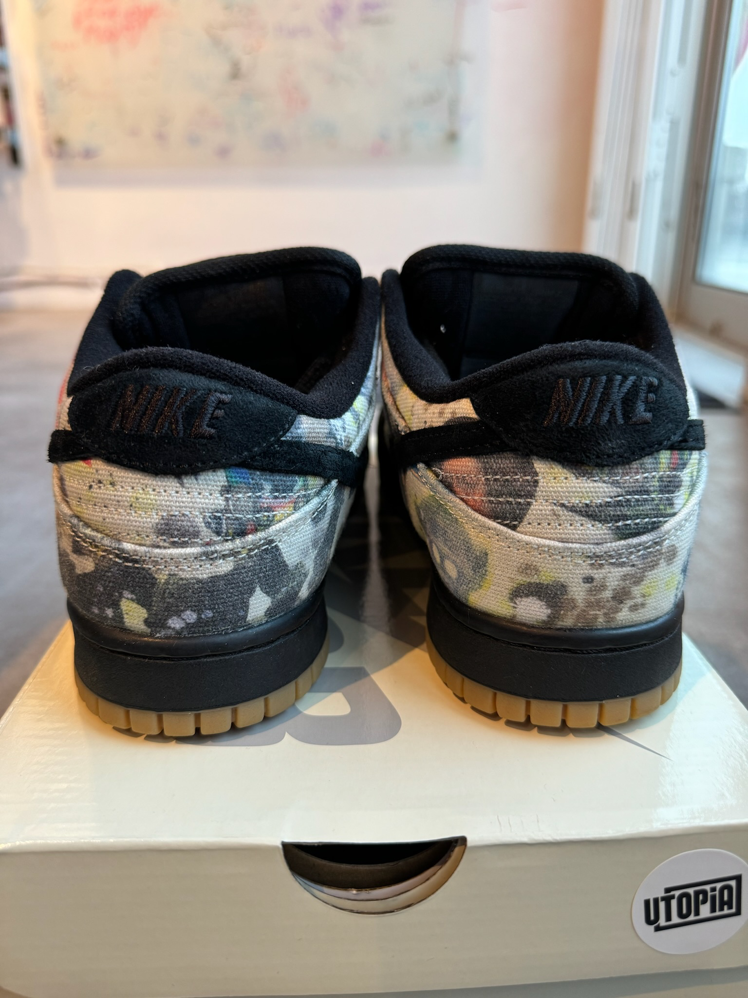 Nike SB Dunk Low Supreme Rammellzee (Lightly Preowned Size 8)