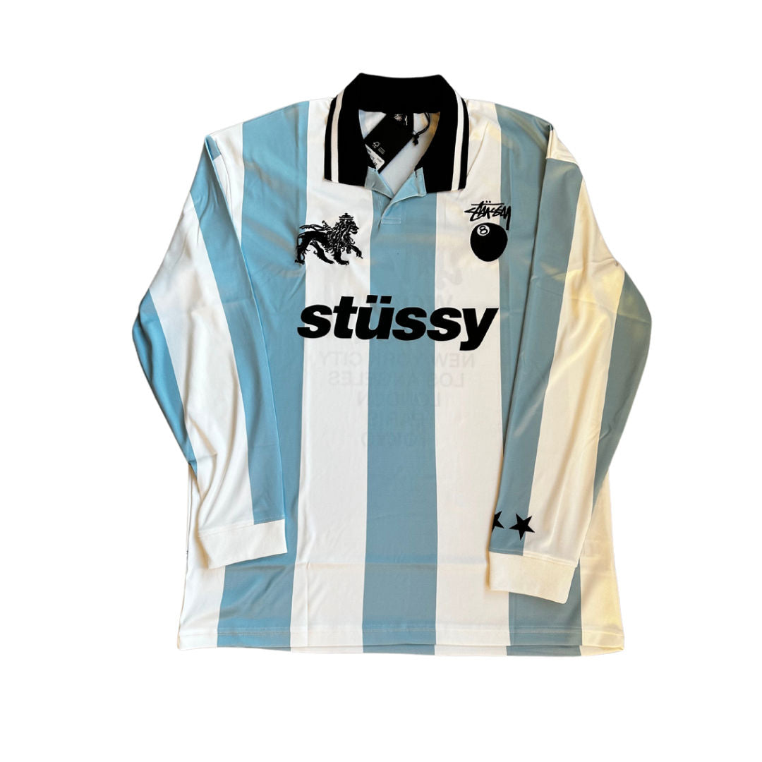 Stussy Argentina Football Polo Long Sleeve T-Shirt, brand new – photo 1 of 2