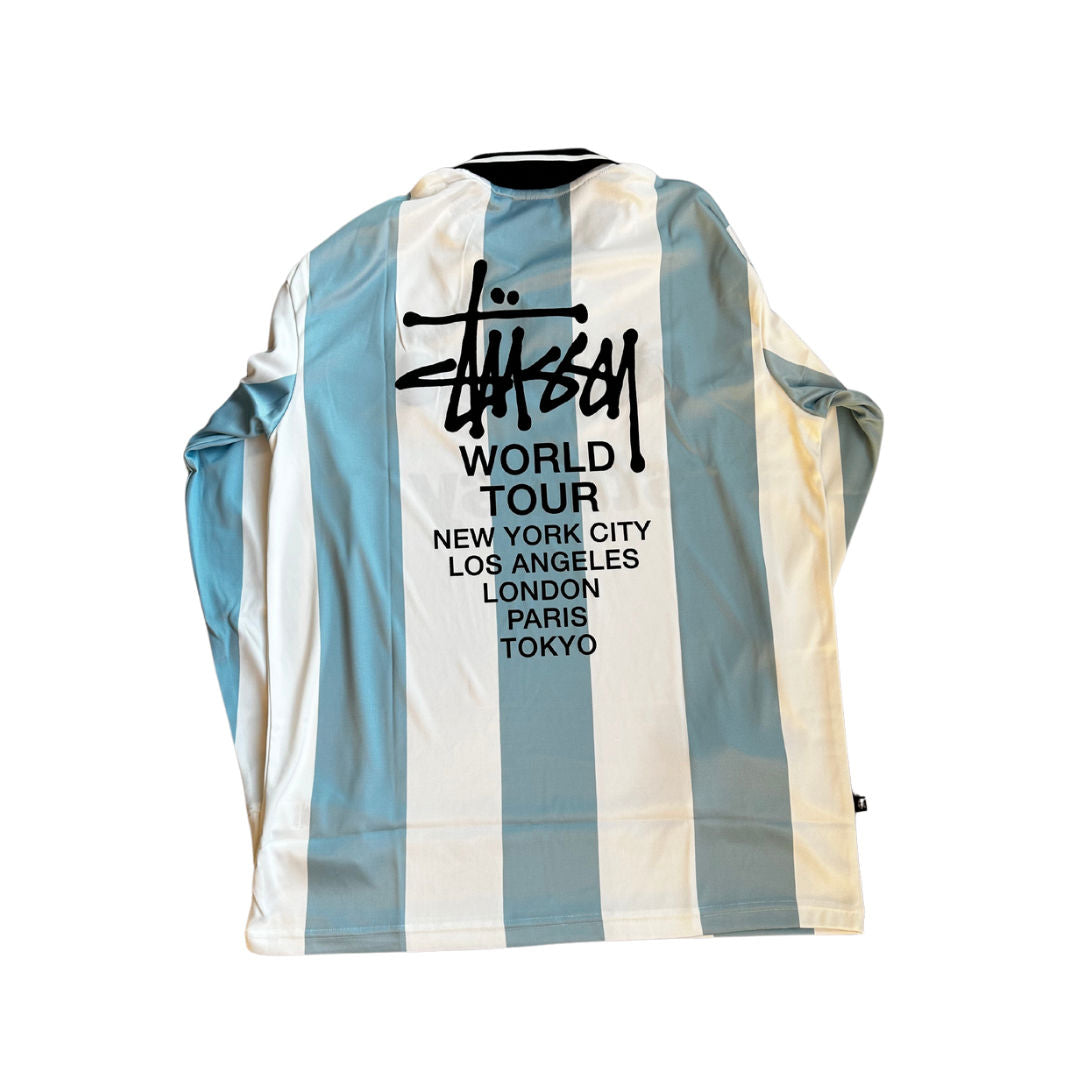 Stussy Argentina Football Polo Long Sleeve T-Shirt, brand new – photo 2 of 2