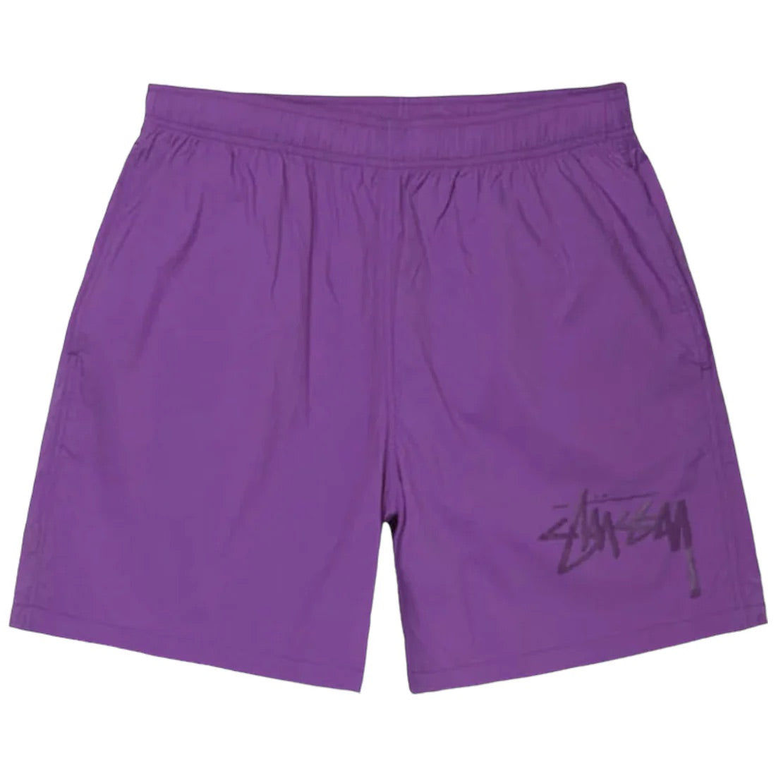 Stussy Big Stock Logo Nylon Short Purple, brand new, size L
