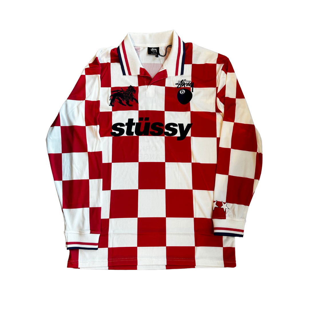 Stussy Croatia Football Polo Long Sleeve T-Shirt, brand new – photo 1 of 2
