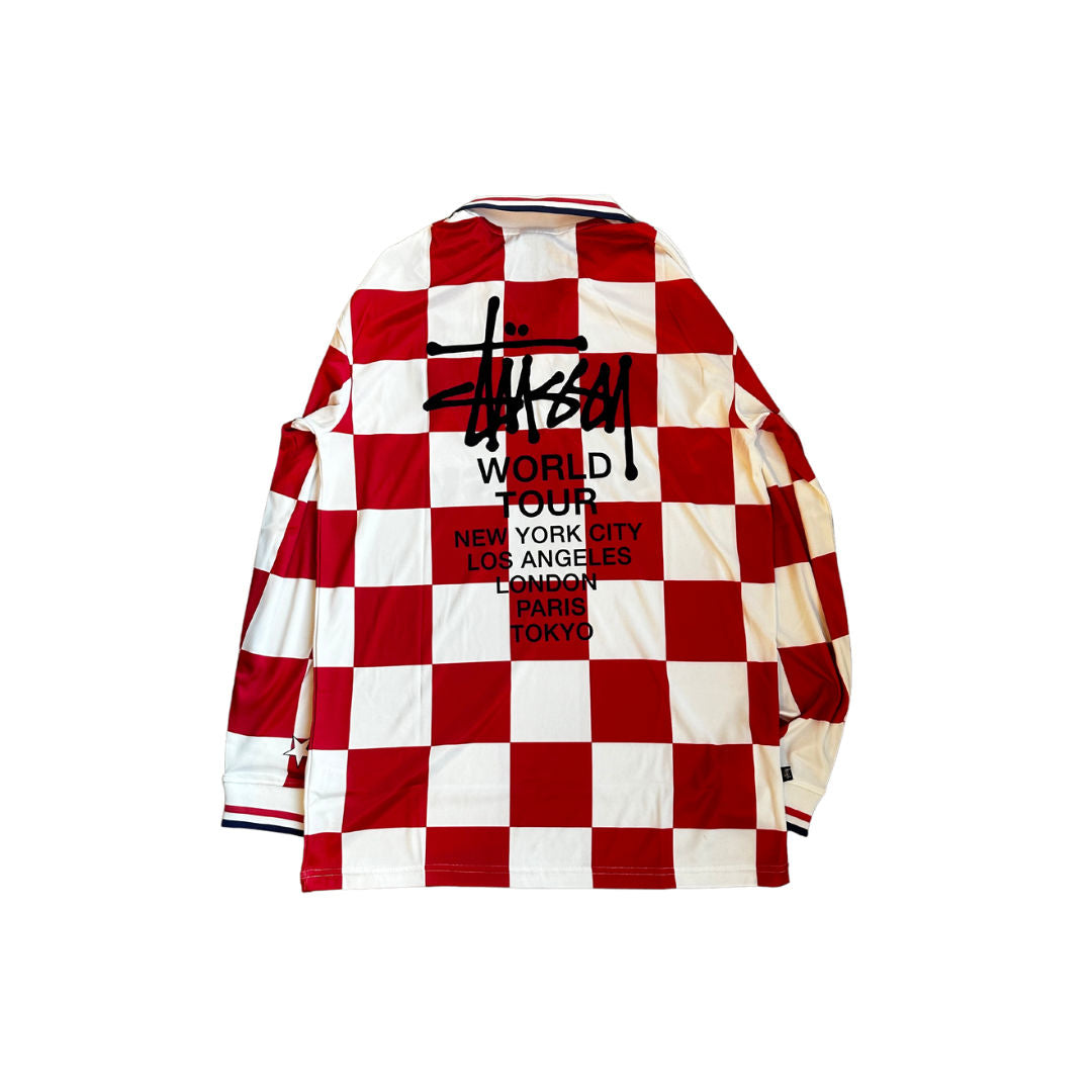 Stussy Croatia Football Polo Long Sleeve T-Shirt, brand new – photo 2 of 2