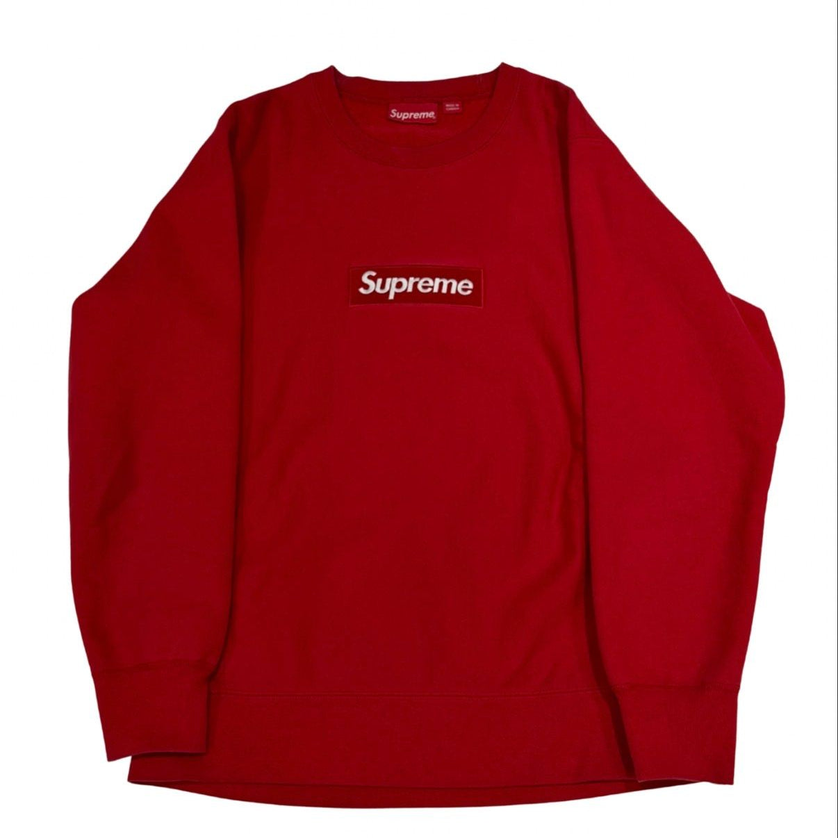 Supreme Box Logo Crewneck (FW15) Red, pre-owned, size M – photo 1 of 2