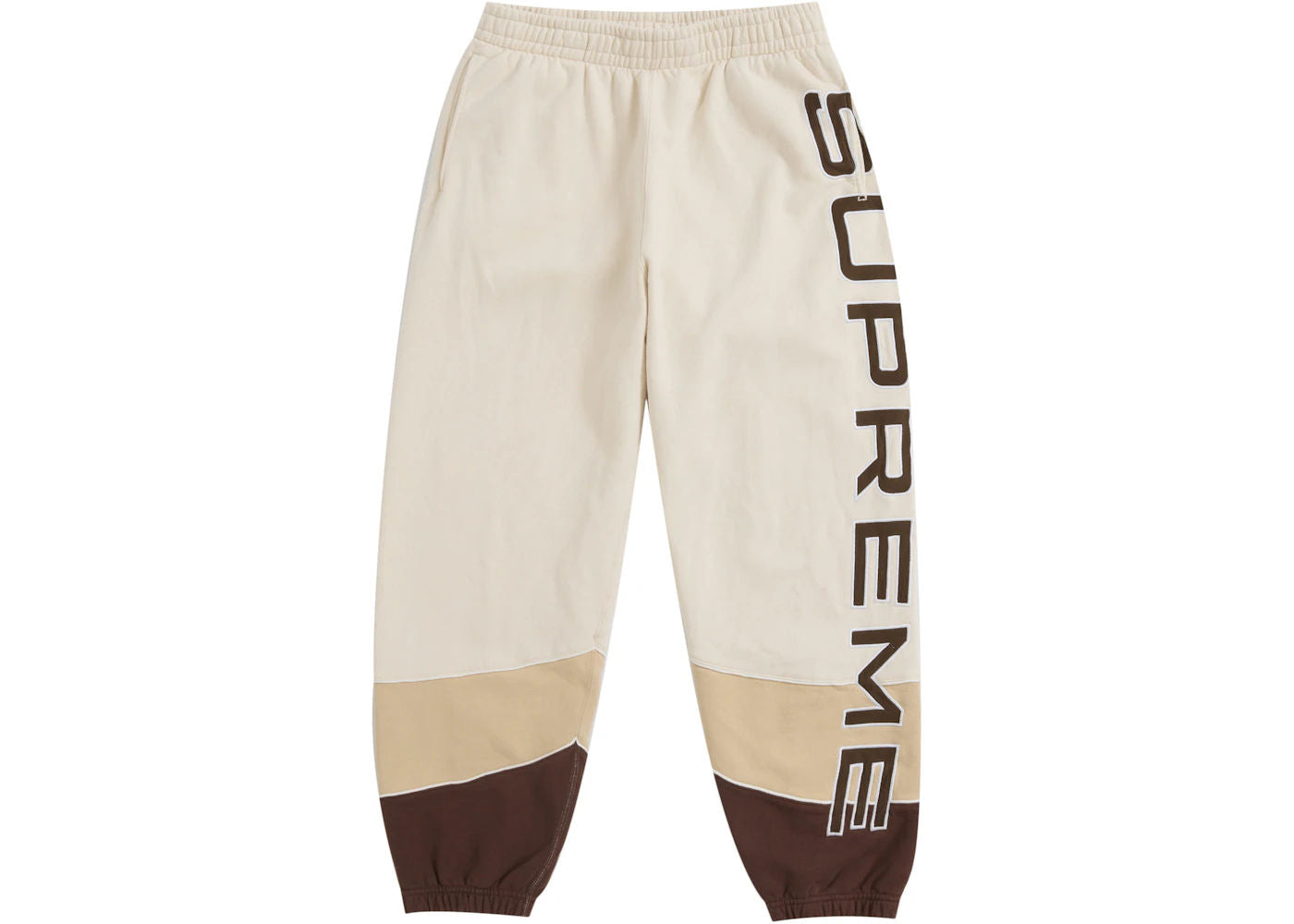 Supreme Paneled Sweatpant Natural, brand new, size L
