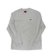 Supreme Small Box Long Sleeve Tee White, pre-owned, size M – photo 1 of 2