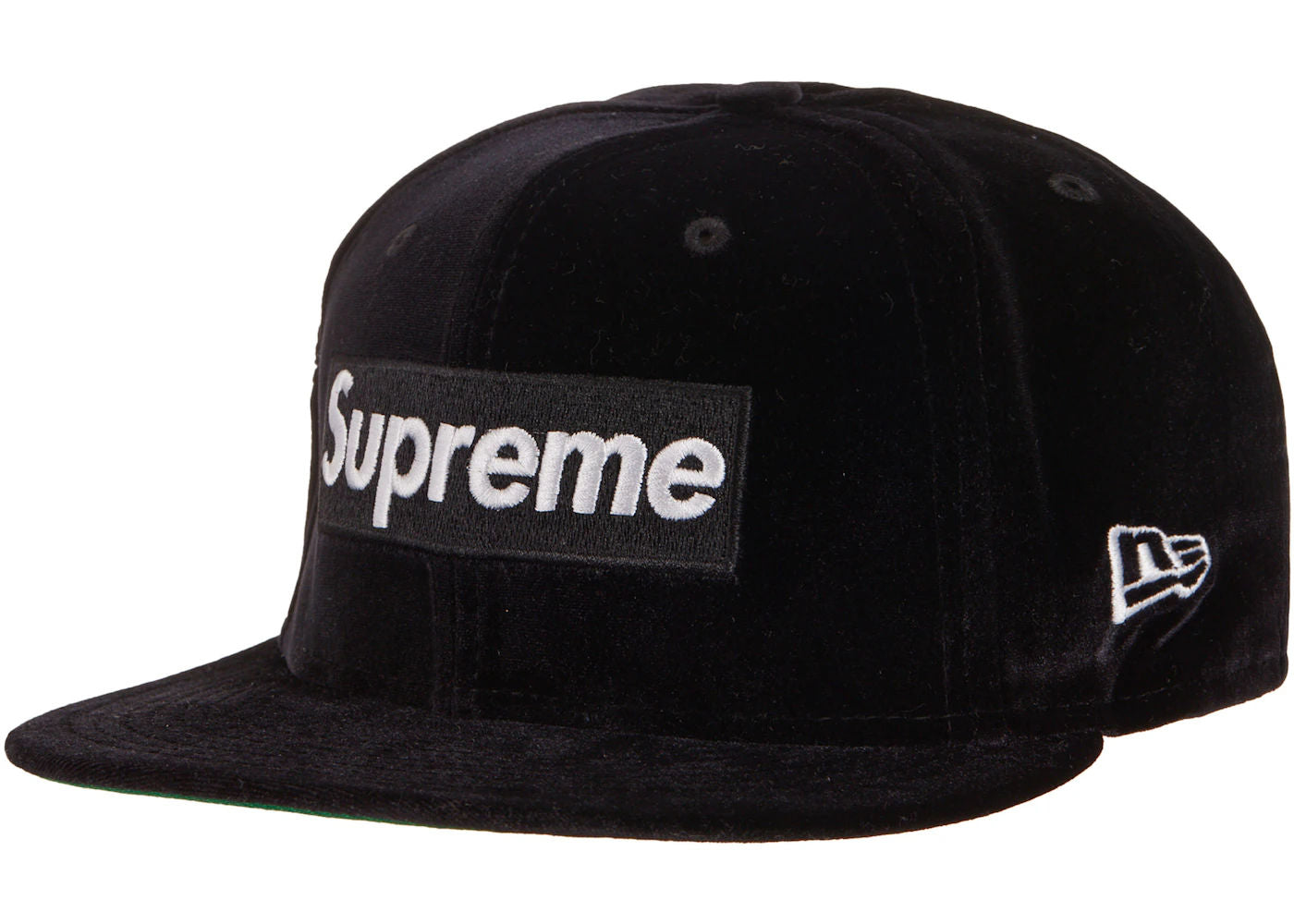 Supreme Velour Box Logo New Era Black, brand new
