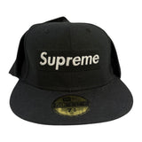 Supreme x New Era Earflap Box Logo Hat Black - Pre-Owned OS