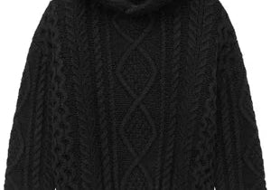 Fear of God Essentials Kids Cable Knit Hoodie (SS23) Black