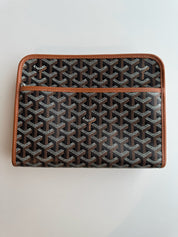 Goyard Jouvence GM Toiletry Bag Black & Tan (Lightly Used)