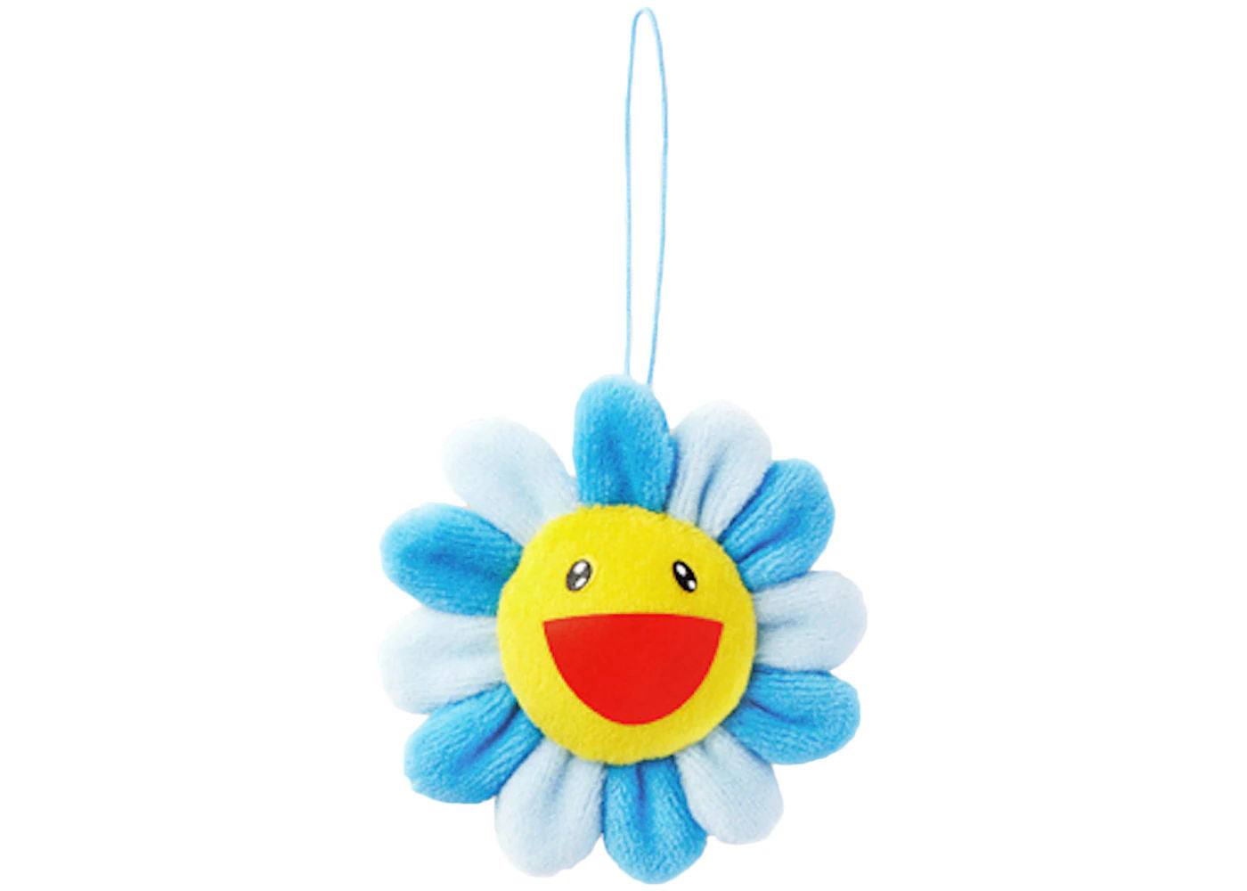 Takashi Murakami Flower Plush Pin Blue, brand new