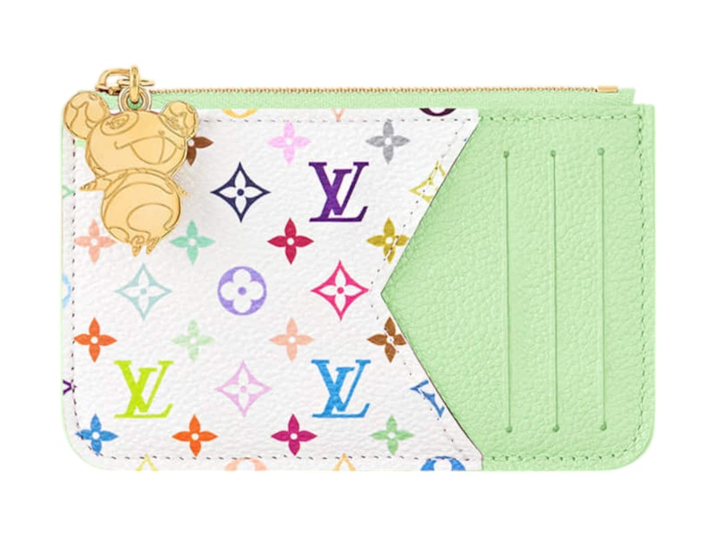 Louis Vuitton x Takashi Murakami Romy Card Holder Green Tea/White Multicolored