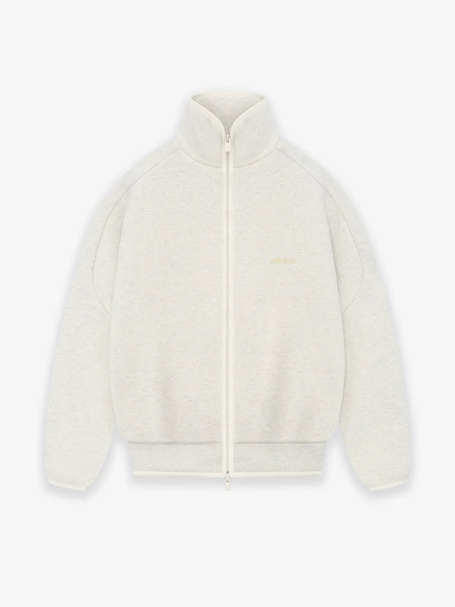 Fear of God Athletics Heavy Fleece Track Jacket Oatmeal Heather