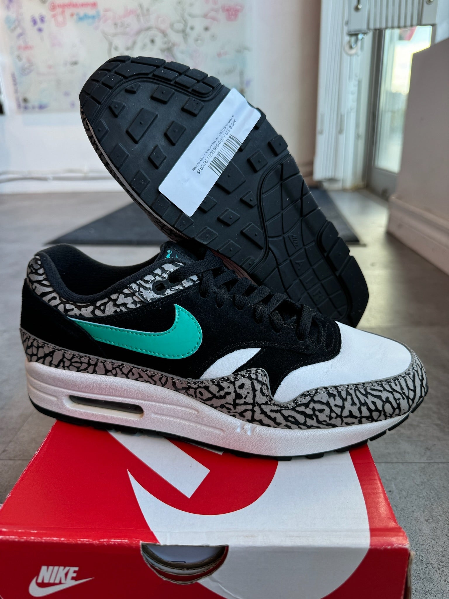 Nike Air Max 1 Atmos Elephant (2017) (Lightly Used Size 8.5)