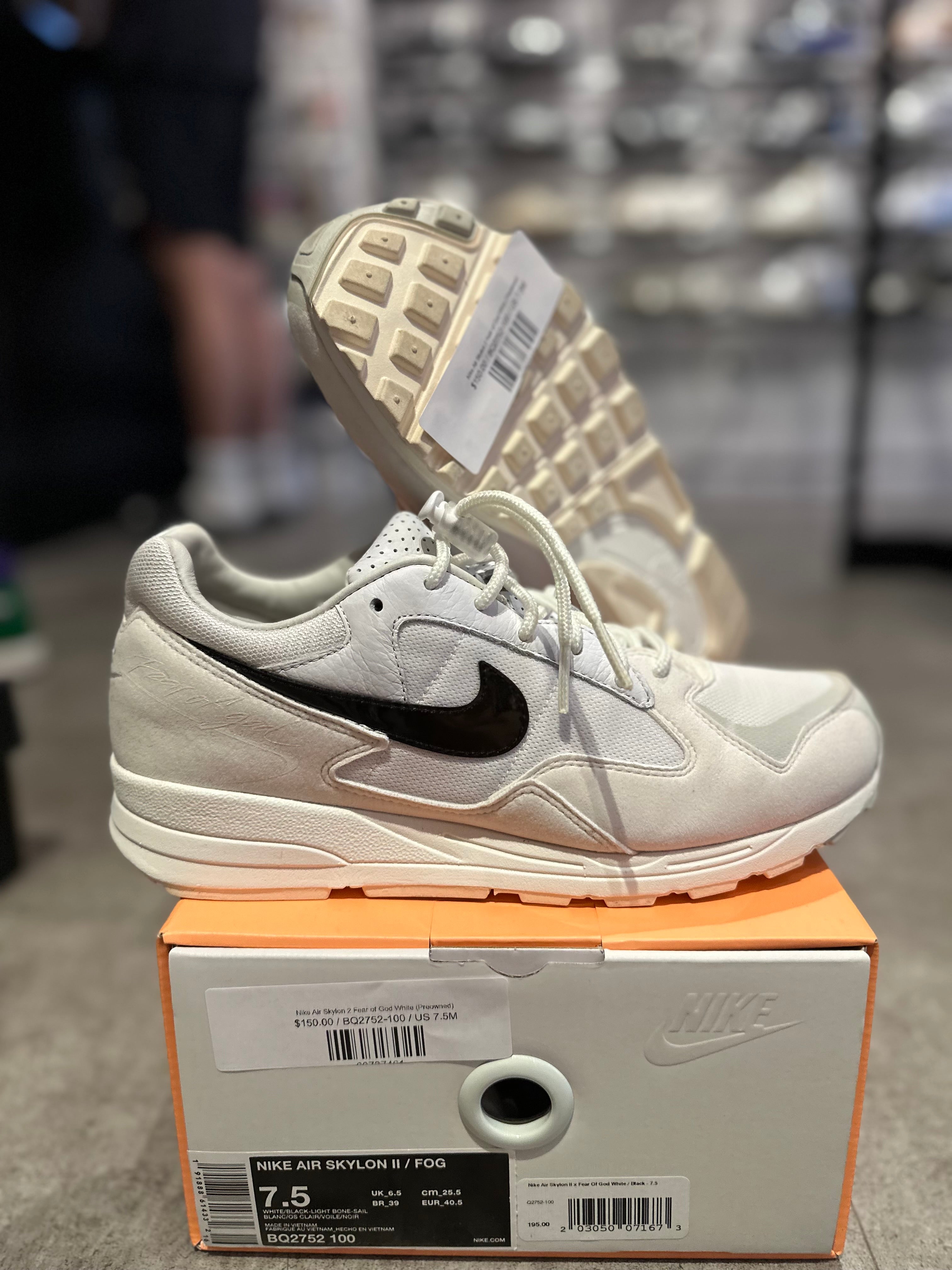 Nike Air Skylon 2 Fear of God White (Preowned)