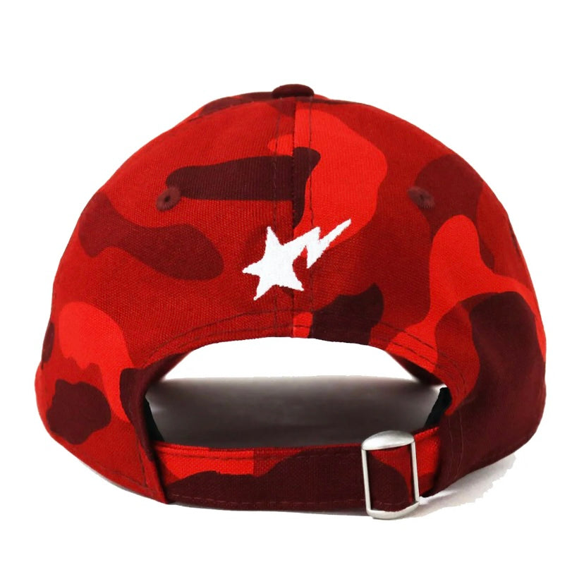 Bape New Era Color Camo Ape Head 9Twenty Cap Red