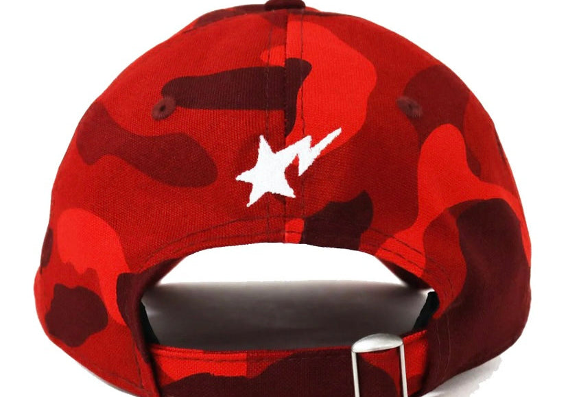 Bape New Era Color Camo Ape Head 9Twenty Cap Red