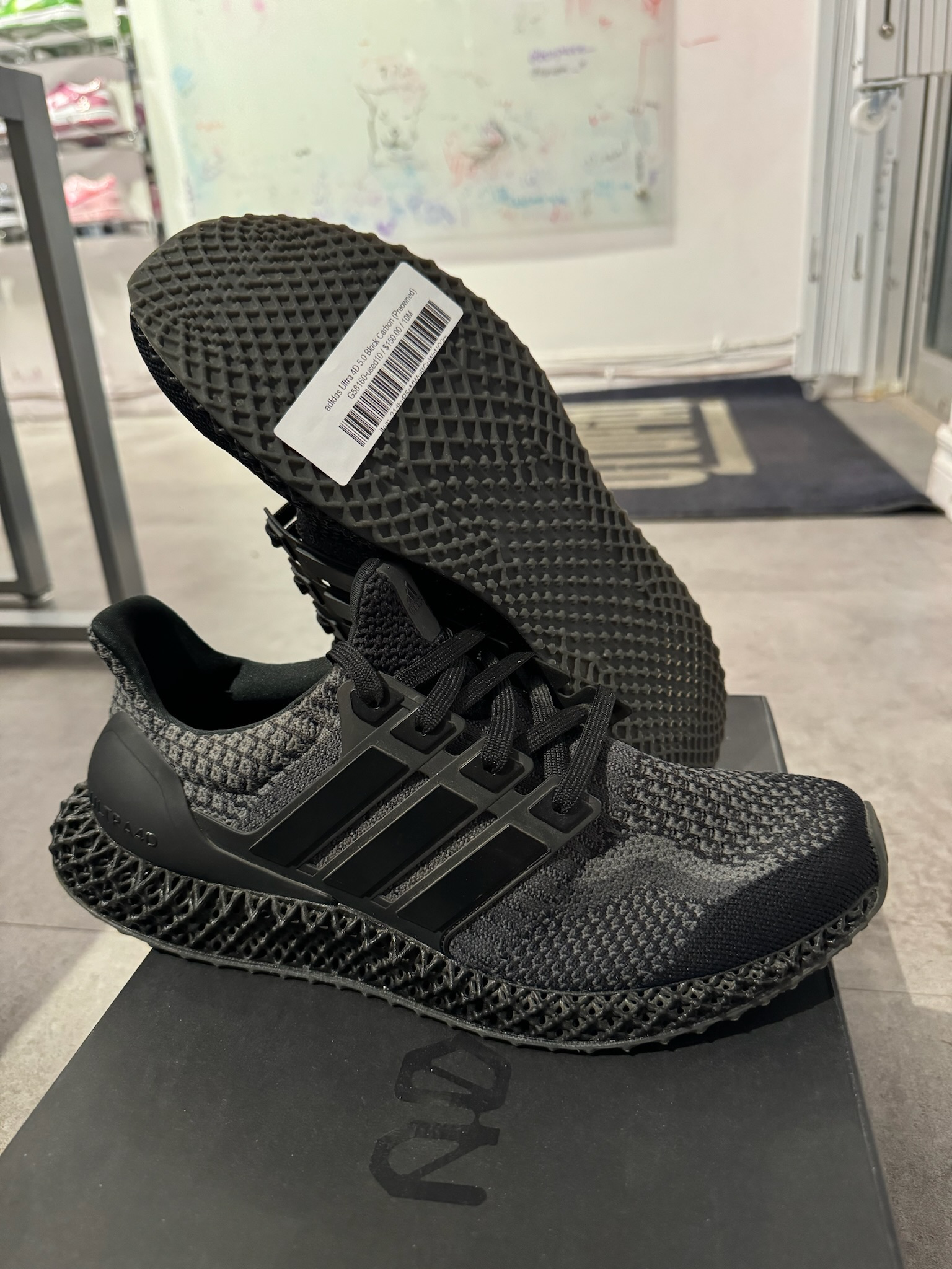 adidas Ultra 4D 5.0 Black Carbon (Preowned)