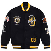 NHL x OVO Boston Bruins Varsity Jacket Black