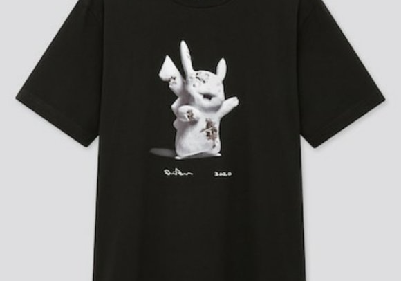 Daniel Arsham x Pokemon x Uniqlo Crystal Pikachu Tee Black