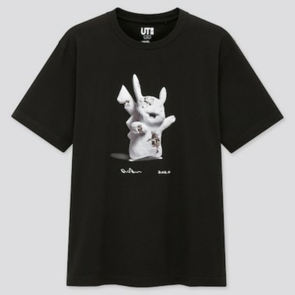 Daniel Arsham x Pokemon x Uniqlo Crystal Pikachu Tee Black