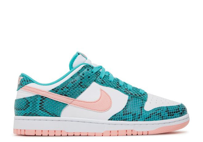 Nike Dunk Low Snake Skin Washed Teal Bleached Coral (Preowned)