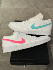 Jordan 1 Low White Multi-Color Swoosh (Preowned)