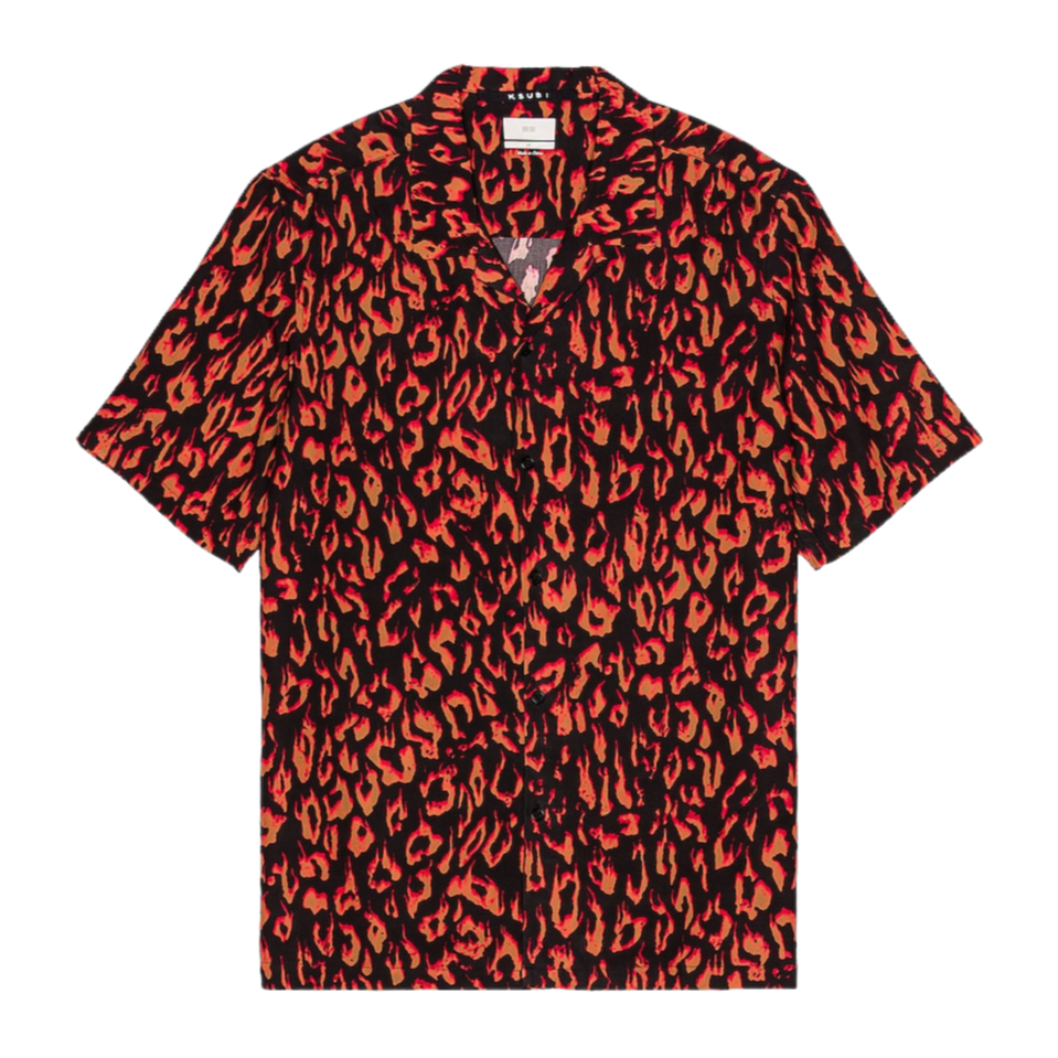 Ksubi Fire Resort Shirt Black/Orange