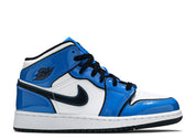 Jordan 1 Mid Signal Blue GS (Preowned)