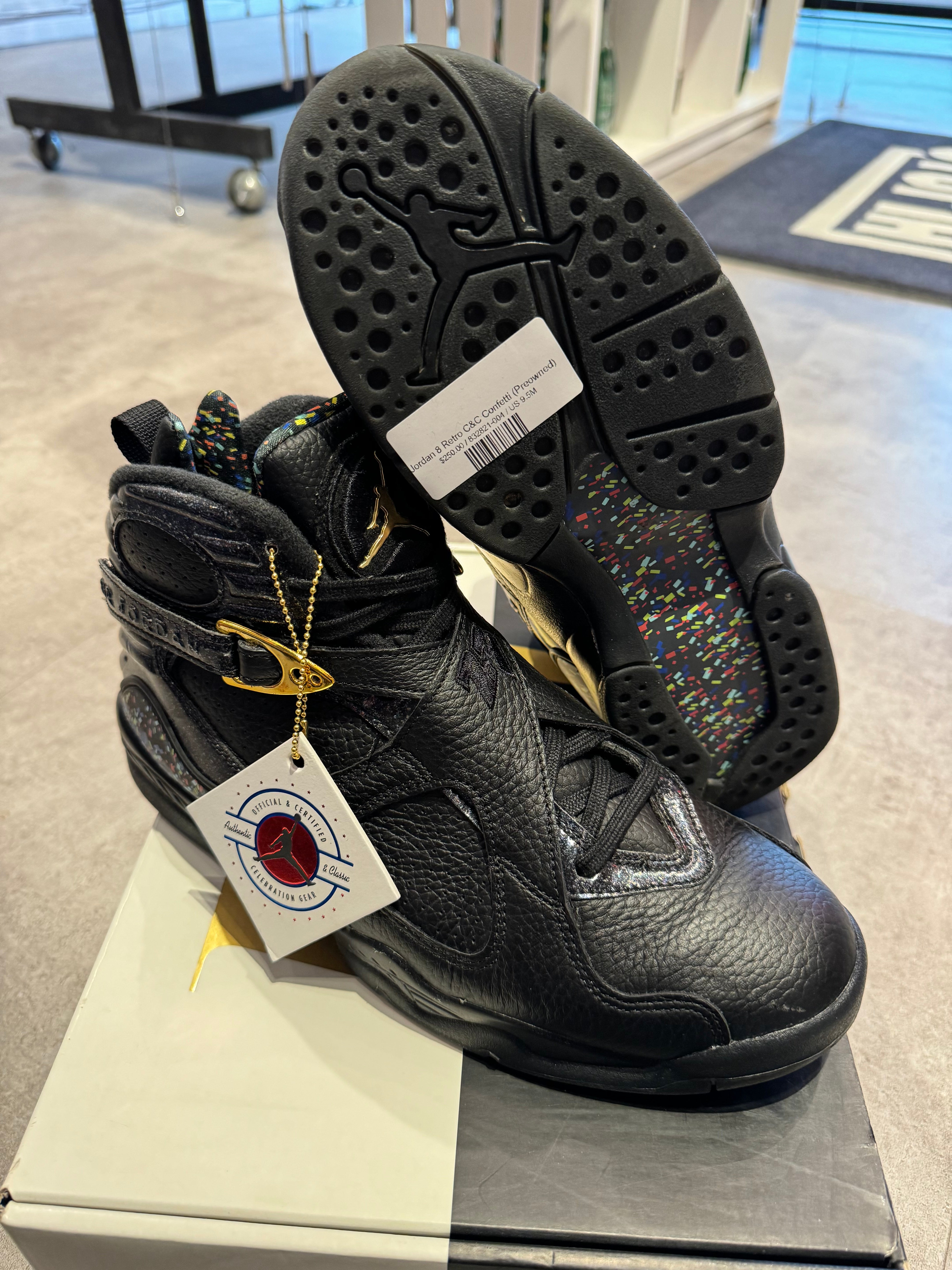 Jordan 8 Retro C C Confetti Preowned