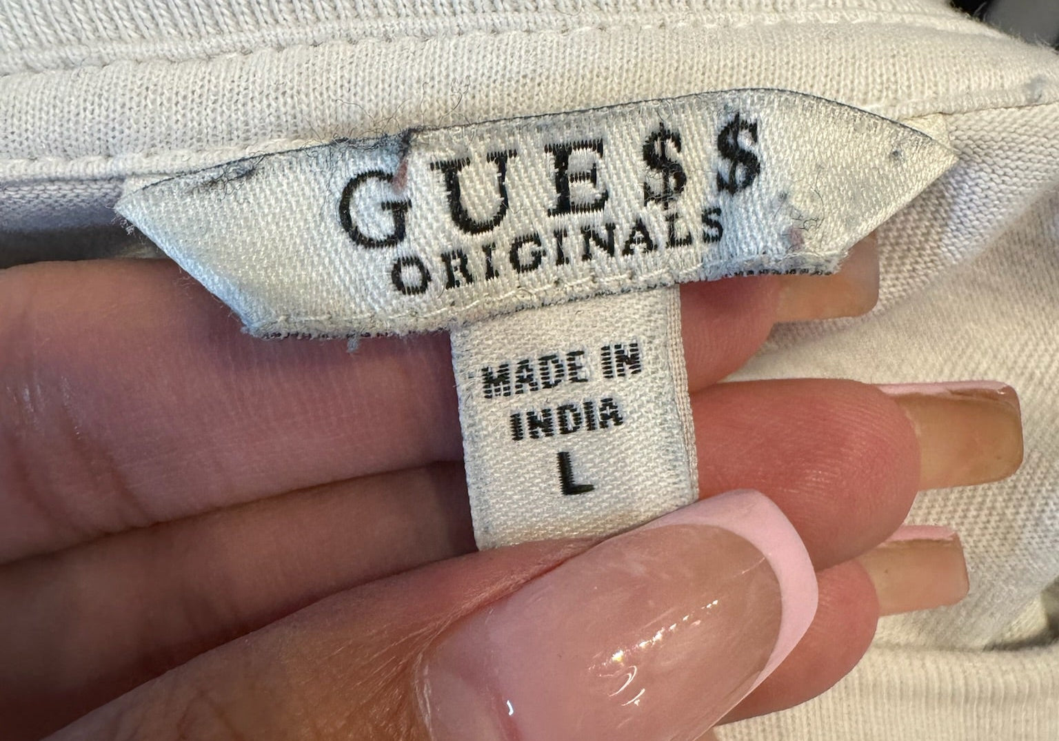 Guess Jeans x A$AP Rocky White Logo Tee (Preowned)