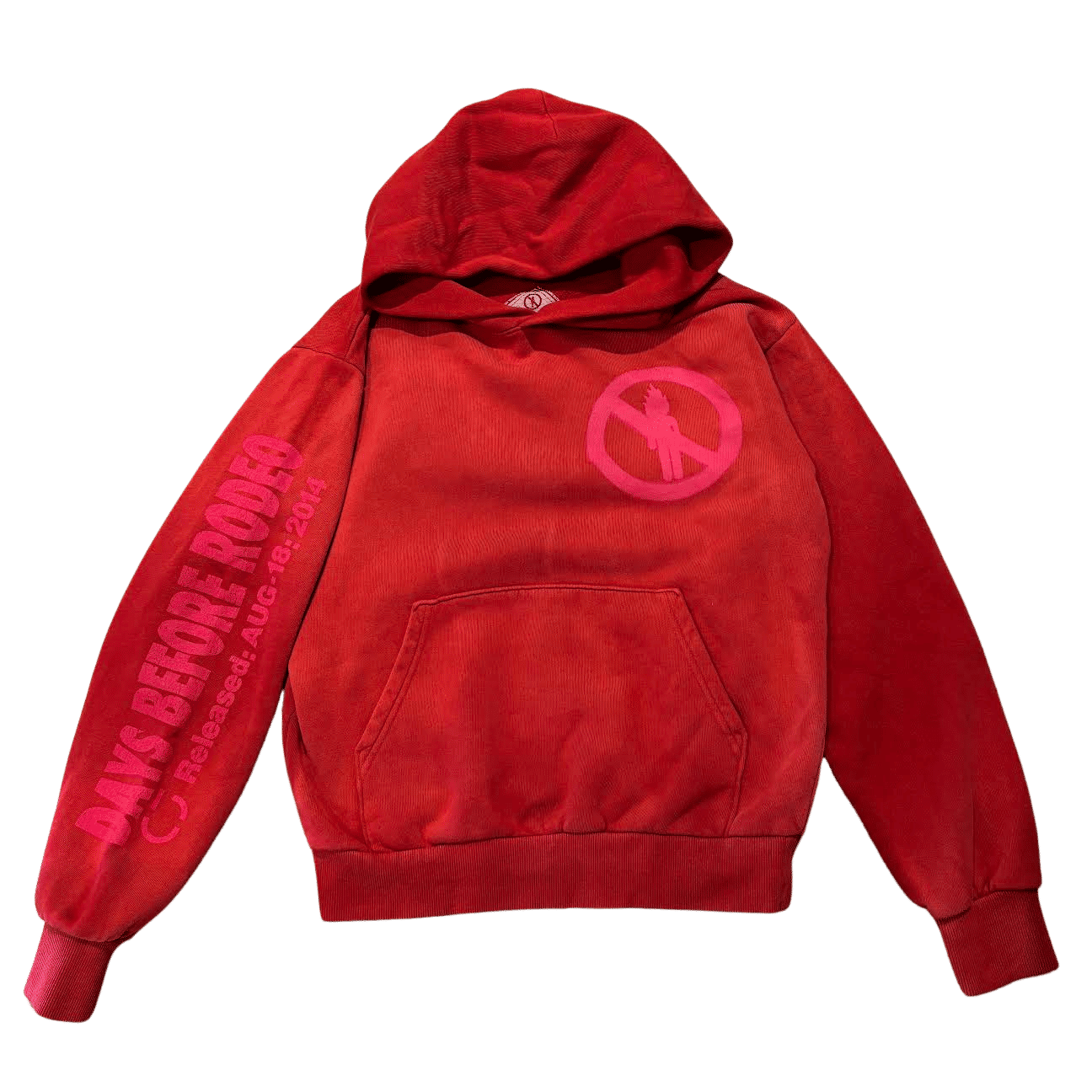 Travis Scott Days Before Rodeo 10th Anniversary Hoodie Red, brand new, size S