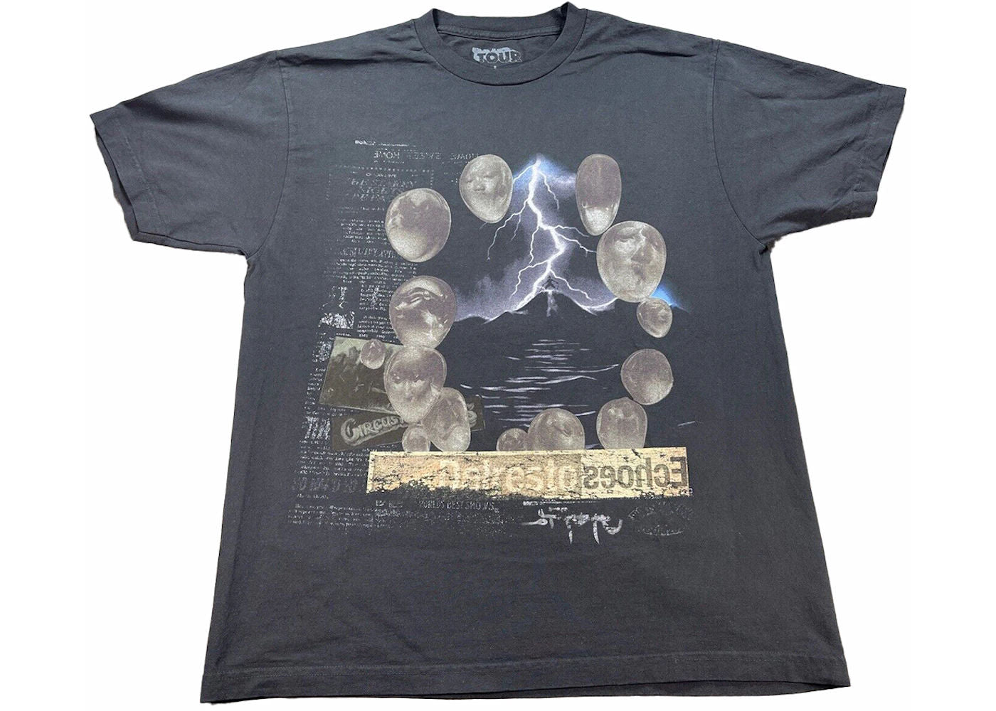 Travis Scott Utopia Echoes Circus Maximus Tee Black, brand new, size XL