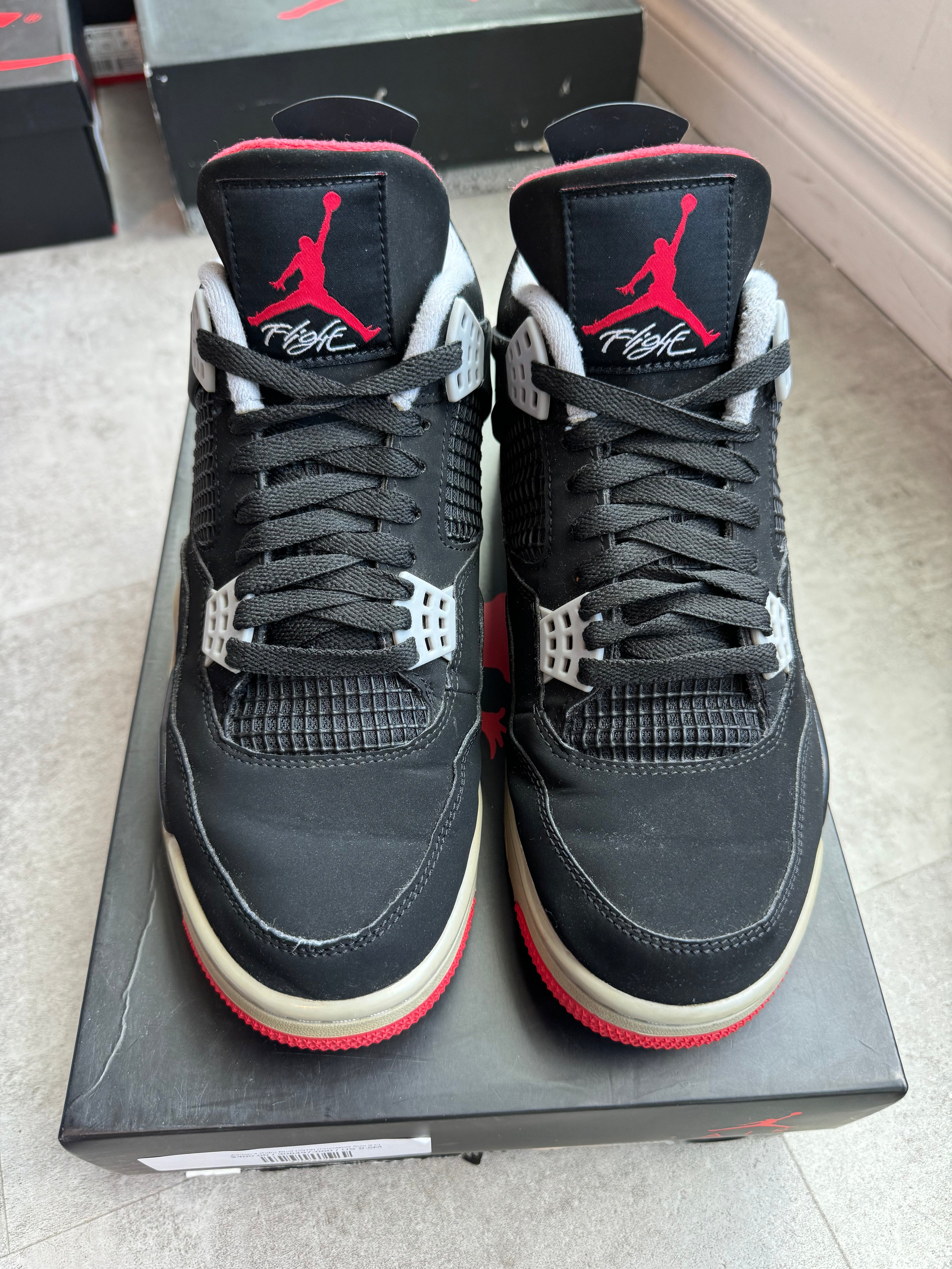 Jordan 4 Retro Bred (2019) (Preowned Size 9.5 9/10)