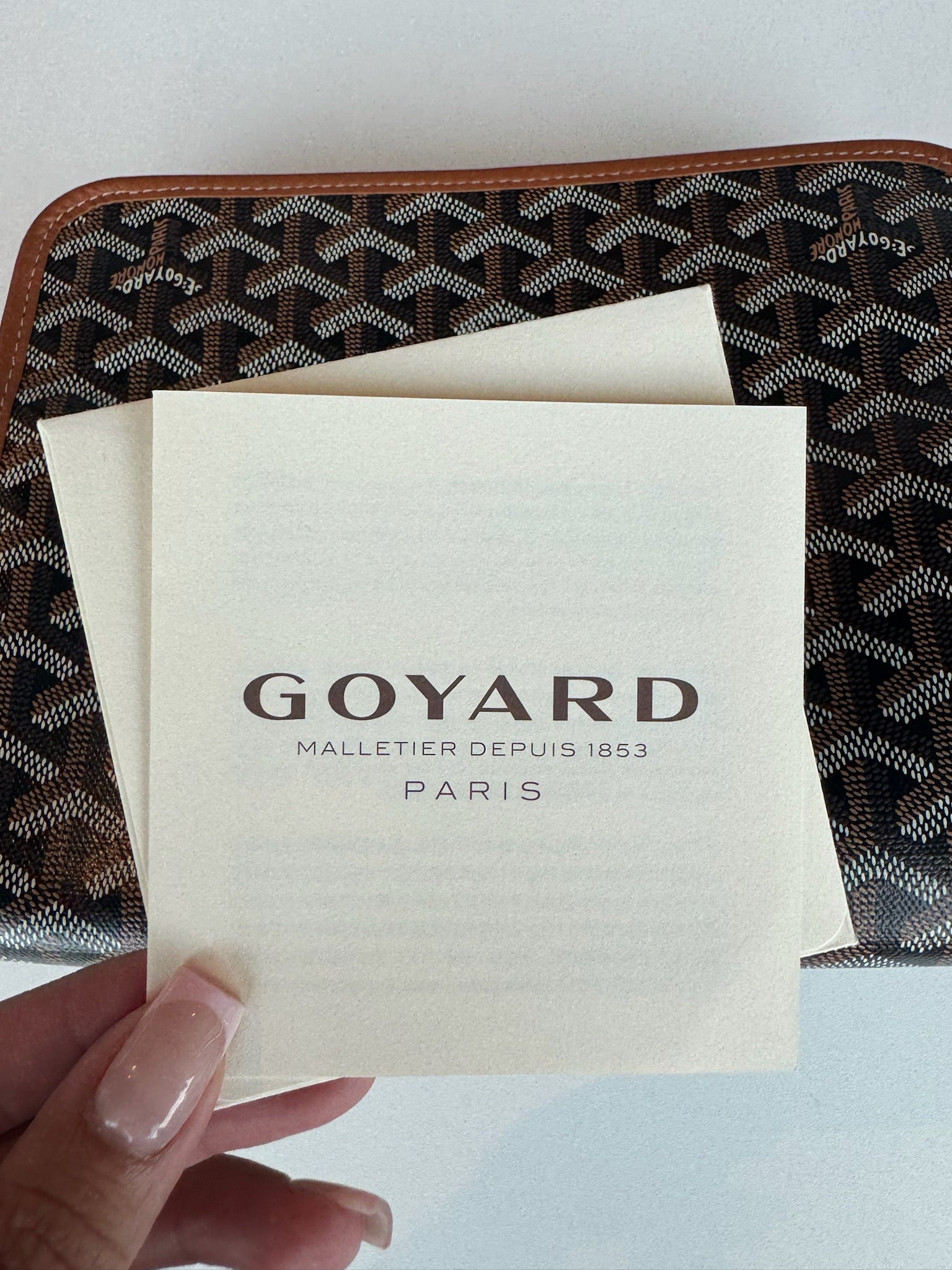 Goyard Jouvence GM Toiletry Bag Black & Tan (Lightly Used)