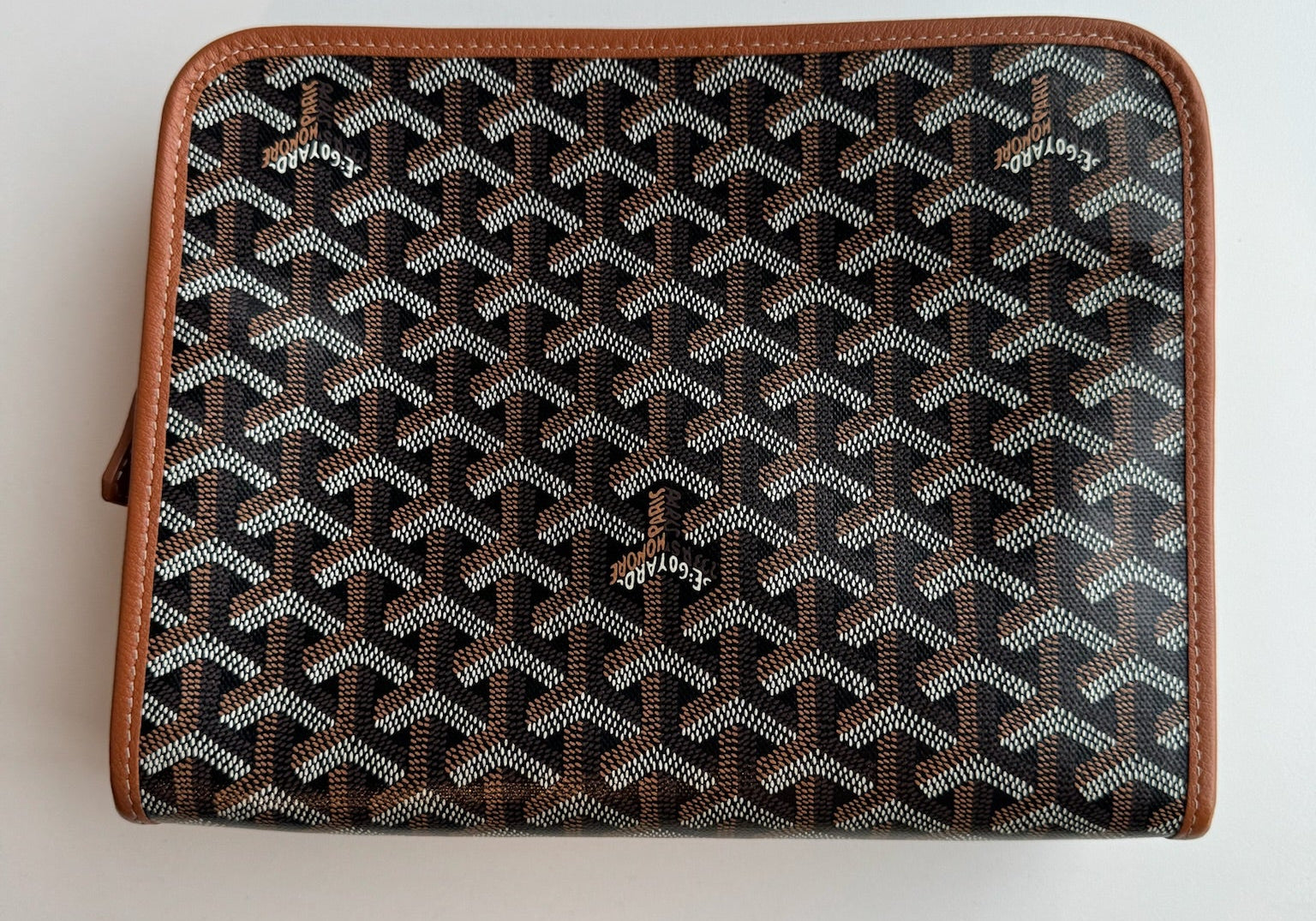 Goyard Jouvence GM Toiletry Bag Black & Tan (Lightly Used)