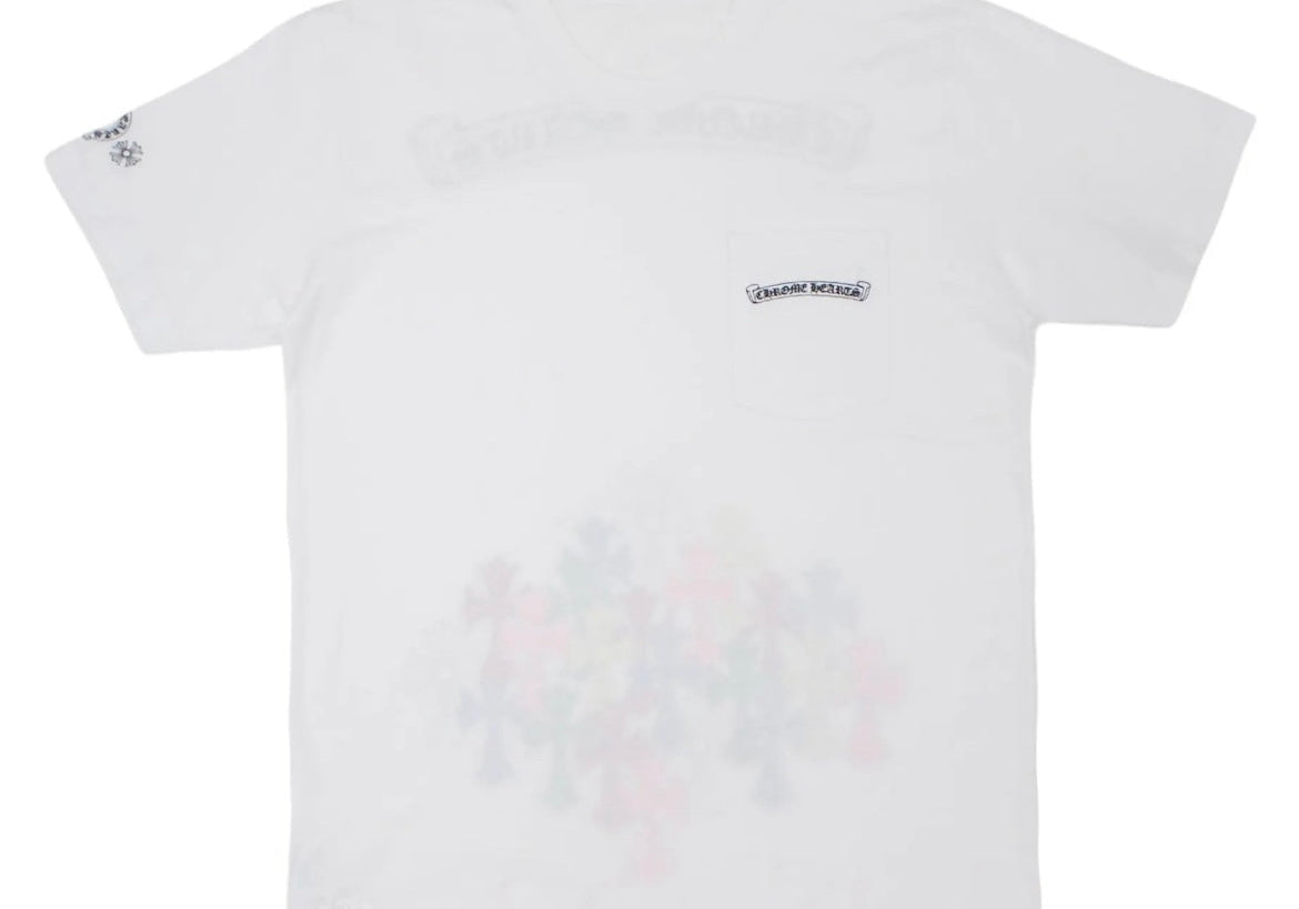 Chrome Hearts Multi Colour Cross T-Shirt White